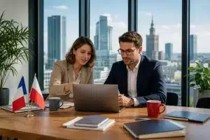 Réunion professionnelle entre entreprises françaises et polonaises à Varsovie